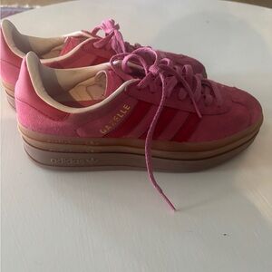 Adidas Gazelle Women's Sneakers in Pink and Tan